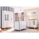Multiuso de Quarto Bebê Kit Capitonê Courano p/ Berço Retrô Pena Areia - Peroba