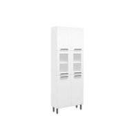 Paneleiro de Cozinha Modulado  Múltipla 6037 6 Portas (2 Vidro) Branco - Bertolini