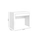 Mesa Notebook Escritório MSM421 c/ 1 Gaveta Branco - Movelbento