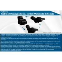 Poltrona Reclinável p/ Sala Divino Urbany Zero Wall Motorizada c/ Vibro Massagem Giro, Balanço Courano Marrom - Probel