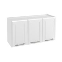 Armário Aéreo Cozinha Modulado  Topázio c/ 3 Portas Branco - Telasul