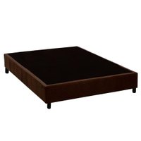 Cama Box Base Casal Bipartido Universal Suede Brown (138 (2 vol 69x188x20)) - Costa Rica