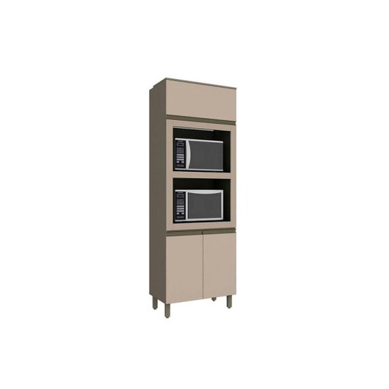 Paneleiro de Cozinha Modulado  Connect 3 Portas (2 Fornos) Duna/Cristal - Henn