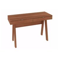Mesa de Computador ME4128 c/ 2 Gavetas Amêndoa - Tecno Mobili