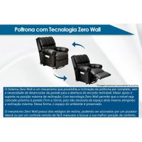 Poltrona do Papai Reclinável Divino Urbany Zero Wall Motorizada Giro e Balanço Courano Marrom - Probel