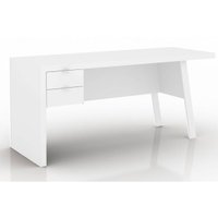 Escrivaninha p/ Escritório ME4122 c/ 2 Gavetas Branco - Tecno Mobili