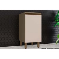 Balcão de Cozinha Modulado Connect 1 Porta s/ Tampo 40cm Duna/Cristal - Henn