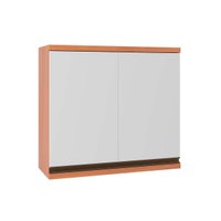 Armário de Cozinha Modulado Macadâmia 2 Portas 80cm Freijo/Branco - Telasul