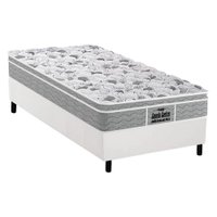 Cama Box Solteiro: Colchão Anatômico Probel D45/EP Guarda Costas Próextreme Plus + Base CRC Courano White(88x188)