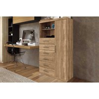 Cômoda de Quarto Marabá 1.6 c/ 1 Porta 2 Nichos e 6 Gavetas Atacama - Santos Andirá