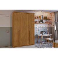Guarda Roupa 4 Portas  e 2 Gavetas Alonzo Plus Rovere - Lopas