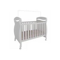 Berço / Mini Cama Infantil Júnior 3 em 1 Branco - Peroba