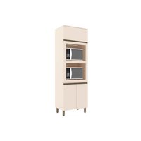 Paneleiro de Cozinha Connect c/ 3 Portas (2 Fornos) 71,5cm Off White - Henn