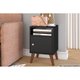 Mesa Cabeceira Casal RT3145 c/ 1 Porta Preto - Movelbento