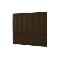 Painel de Cama Box Estofada Solteiro Cintra Plus Veludo Cacau - Simbal