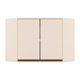 Armário Aéreo p/ Cozinha Canto Oblíquo Connect c/ 2 Portas 80cm Off White - Henn