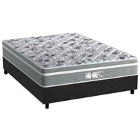Cama Box Casal: Colchão Molas Ensacadas Probel MasterPocket Evolution + Base CRC Suede Gray(138x188)