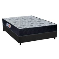Cama Box Casal: Colchão Ortopédico Orthoflex Foggia Sogni Unic Face + Base CRC Suede Gray(138x188)