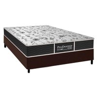 Cama Box Casal: Colchão Molas Probel Prolastic Sleep + Base CRC Suede Brown(138x188)