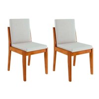 Kit 2 Cadeiras Sala Jantar Lady 2 Unidades Natural - Nesher