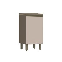 Módulo Cozinha Henn Connect Balcão  1 Porta c/ Tampo Duna/Cristal