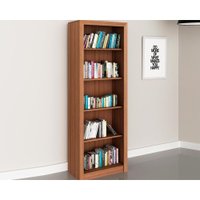Estante Livreiro Solteiro ME4104 c/ 4 Prateleiras Amêndoa - Tecno Mobili