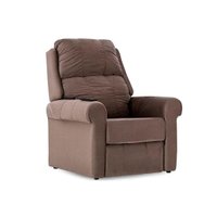 Poltrona Reclinável c/Massagem p/ Sala MH 1216 Two Way Courano Creme - Herval