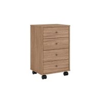 Mesa Cabeceira Infantil Presence c/ 4 Gavetas Nogal - Demóbile