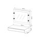 Penteadeira Camarim Juvenil Espelho rim Tecno Mobili PE-2006 + Gaveta Suspensa PE-2004 Branco - Tecno Mobili