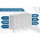 Cômoda Casal Horizontal Maggiore c/ 6 Gavetas Branco - Lopas