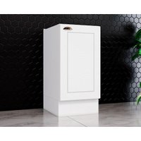 Balcão de Cozinha Modulado  Americana 1 Porta s/ Tampo Branco - Henn