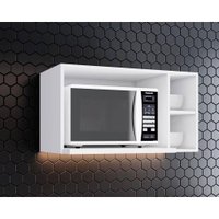 Armário Aéreo Cozinha Modulado  Americana p/ Micro-ondas Branco - Henn