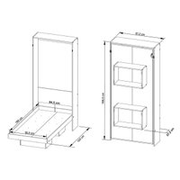 Cama Multifuncional Juvenil CM8015 Articulada Amêndoa - Tecno Mobili