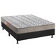Cama Box Casal: Colchão Espuma D45 Paropas Pasquale Clean + Base CRC Suede Gray(138x188)