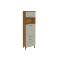 Módulo Cozinha Nesher Princesa Paneleiro Princesa c/ 2 Portas 3 Gavetas (1 Forno) Freijo/Off White