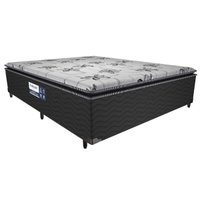 Cama Box Conjugado Casal: Colchão Ortopédico D28 ProDormir Advanced Pillow Top Black  (138x188x50) Probel