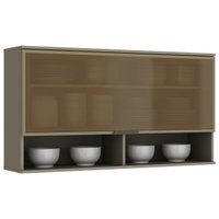 Armário Aéreo p/ Cozinha Connect 1 Prta c/Vidro 120cm Duna - Henn