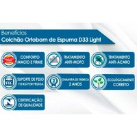 Colchão Ortobom D33 + Cama Multifunção Bianca II Branco