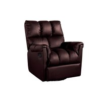 Poltrona Reclinável p/ Sala  Aspen Romana Zero Wall Giro e Balanço Courano Marrom - Probel