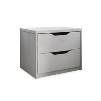 Mesa Cabeceira Casal Conect c/ 2 Gavetas Branco - Santos Andirá
