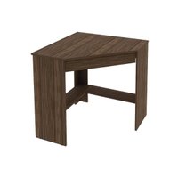 Mesa Canto p/Escritório ME4169 c/ 1 Gaveta Nogal - Tecno Mobili