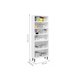 Paneleiro de Cozinha Modulado  Colors 6037 6 Portas (2 de Vidro) Branco/Vermelho - Bertolini
