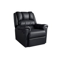 Poltrona Reclinável p/ Sala  Vermont Classic Zero Wall Giro e Balanço Courano Preto - Probel