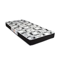Colchão Solteiro Espuma D23  Roland Garros Black Bordado (78x188x14) - Luckspuma