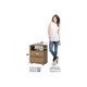 Mesa Cabeceira Casal Campeche c/ 2 Gavetas Off White - Henn