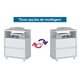 Mesa Cabeceira Casal Campeche c/ 2 Gavetas Off White - Henn