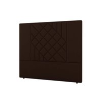 Cabeceira Cama Box Estofada Solteiro Solteiro Lisboa Plus Veludo Cacau - Simbal