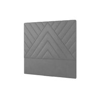 Painel de Cama Box Estofada Solteiro Sky Plus Chumbo - Simbal