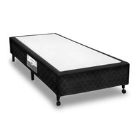 Cama Box Base Solteiro Poli Tecido Black (96x203x23) - Castor