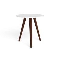 Mesa Lateral p/ Sala RT3144 Branco - Movelbento
